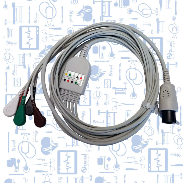 Cable Ecg Completo Aha Derivaciones Tipo Broche Deseel Medical