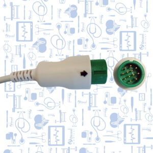 Cable de ECG 5 Derivaciones Tipo Pinza, 12 Pines, Bioligth - Image 2
