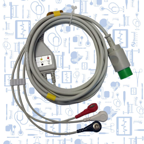 Cable ECG Completo AHA 3 Deriv Broche