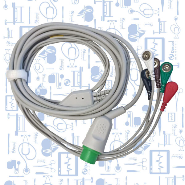 Cable ECG Completo AHA 5 Derivaciones Broche