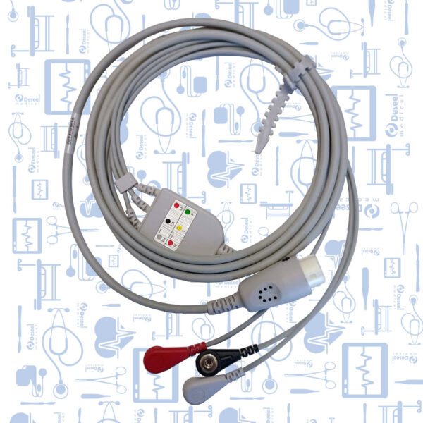 Cable ECG Completo AHA 3 Deriv Broche