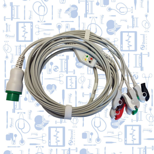 Cable ECG Completo 5 Deriv. Tipo Clip