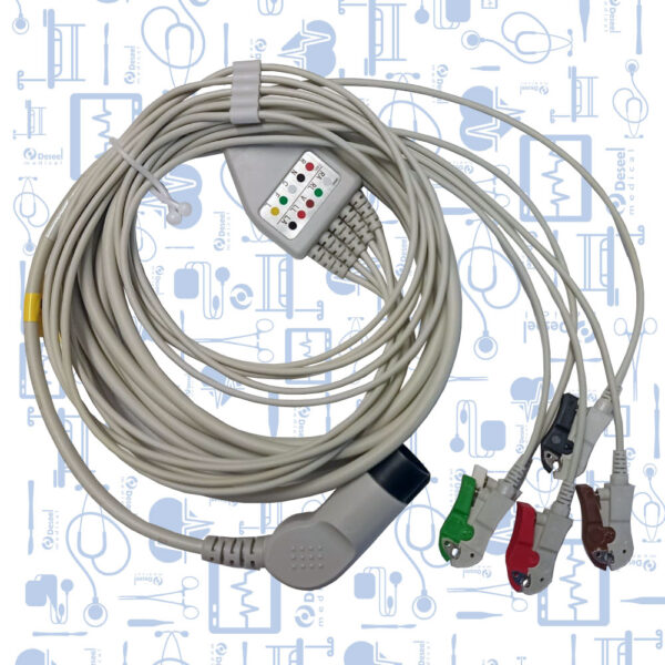 Cable ECG Completo AHA 5 Deriv Pinza