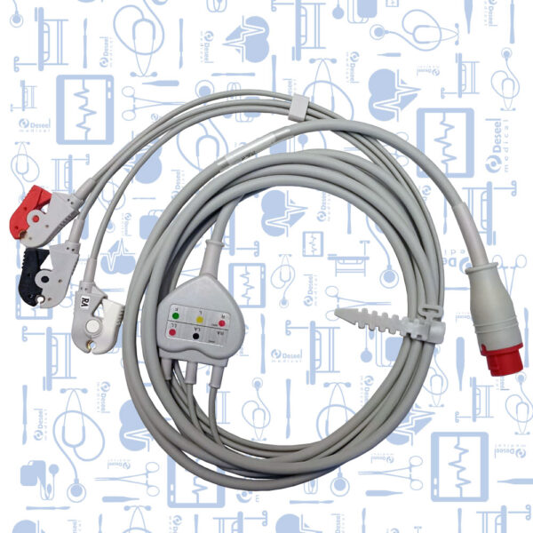 Cable Completo para ECG 3 Derivaciones