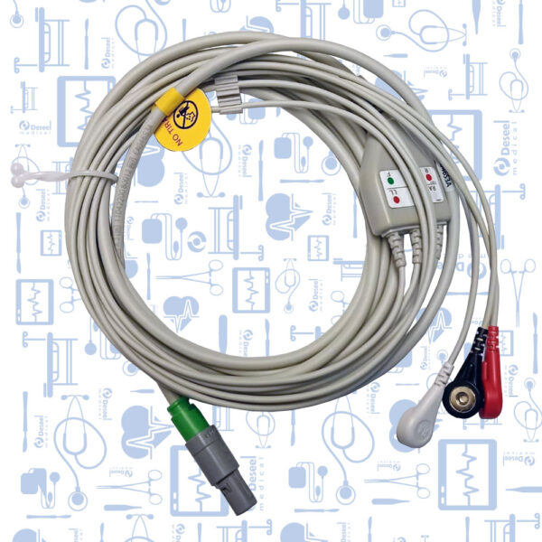 Cable ECG Completo AHA 3 Deriv Broche