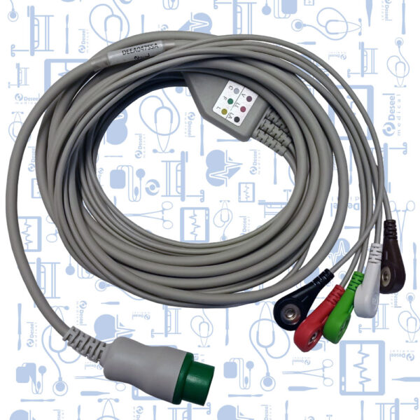 Cable ECG Completo 5 Deriv. Ter. Broche Biolight M9500A