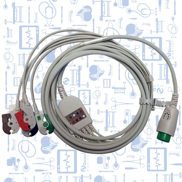 Cable ECG Completo AHA 5 Deriv Pinza