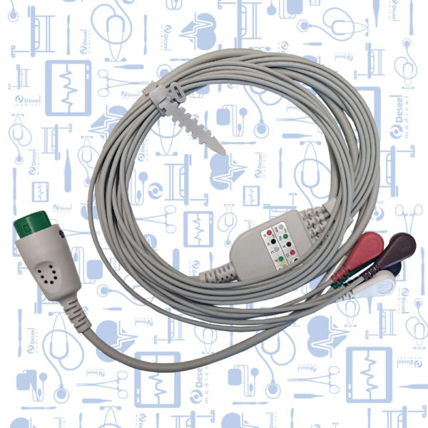 Cable ECG Completo AHA 5 Deriv Broche