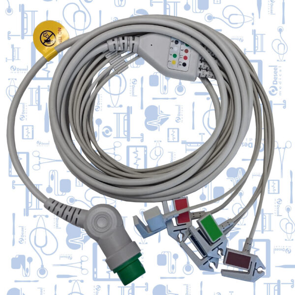 Cable ECG Completo AHA 5 Deriv Pinza