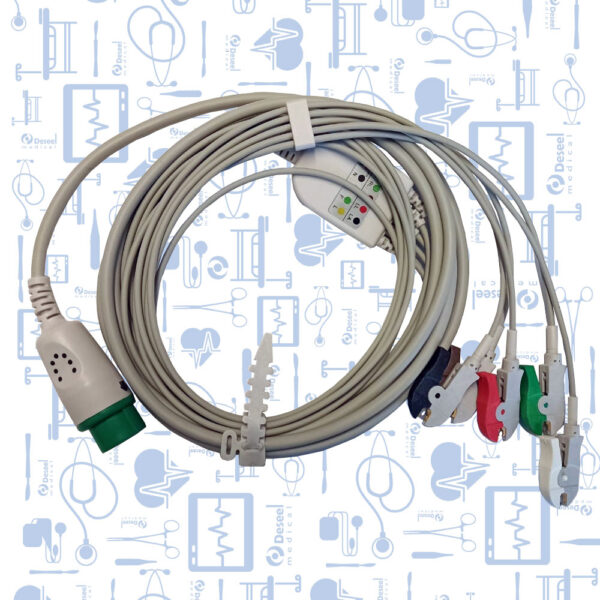 Cable EKG Completo AHA 5 Deriv Pinza, Schiller