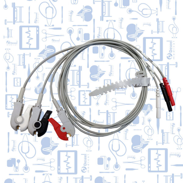 Juego de 3 Latiguillos de ECG