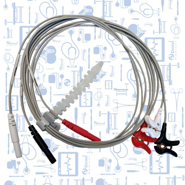 Juego de 3 Latiguillos de ECG Neonatal, Medica