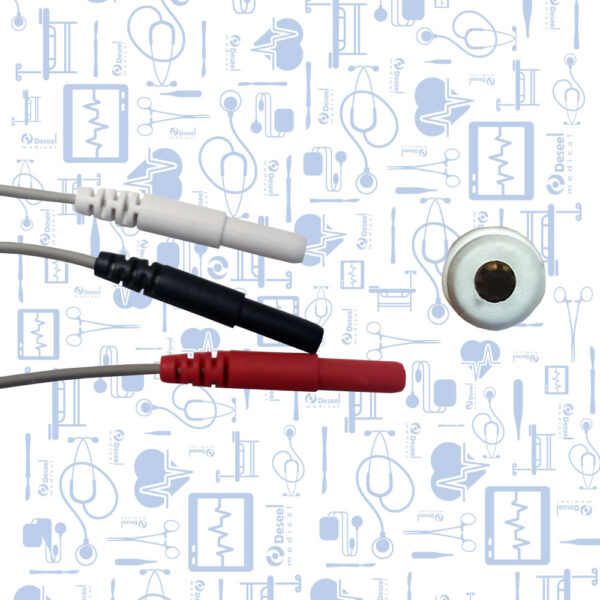 Juego de 3 Latiguillos de ECG Neonatal, Medica