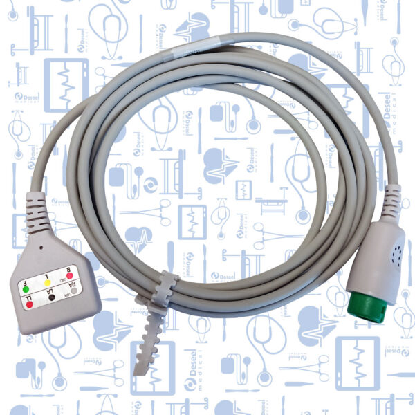 Cable ECG Troncal AHA 3 Derv. Mindray T5, 12 Pin