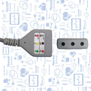 Cable ECG Troncal AHA 3 Derv. Mindray T5, 12 Pin - Image 2