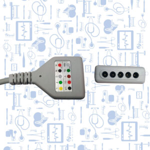 Cable ECG Troncal AHA 5 Derv. Mindray T5, 12 Pin - Image 2