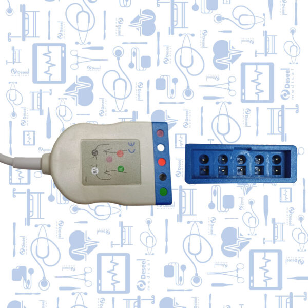 Cable ECG AHA 5 Derivaciones, VM8