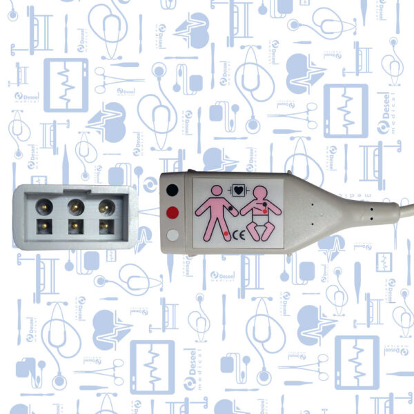 Cable ECG Troncal AHA 3 Derivaciones