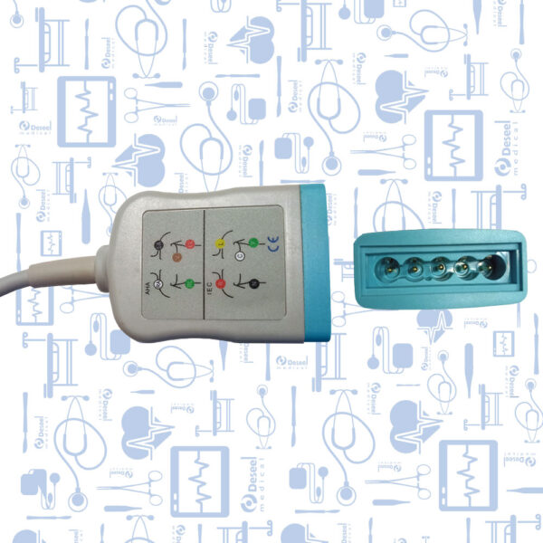 Philips Cable ECG Troncal 5-Lead 12 Pin, AHA