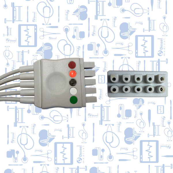 Latiguillos de ECG de 5 Derivaciones