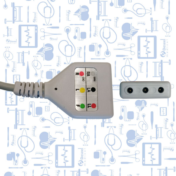 Cable Troncal AHA/IEC GE Tipo Din 3 Derivaciones