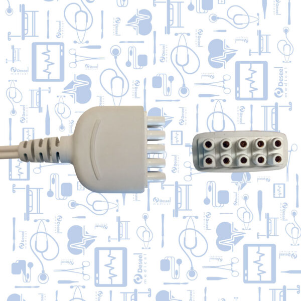 Cable ECG IEC 3 Derivaciones Broche