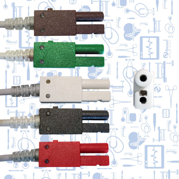 Latiguillos de ECG AHA 5 Derivaciones