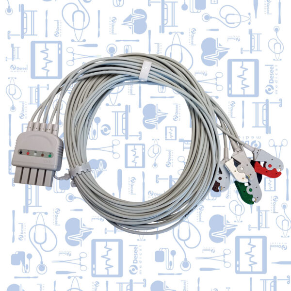 Latiguillos para Cable de ECG, 5 Derivaciones