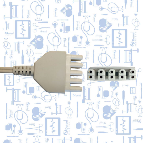 Cable ECG IEC 5 Derivaciones, Broche