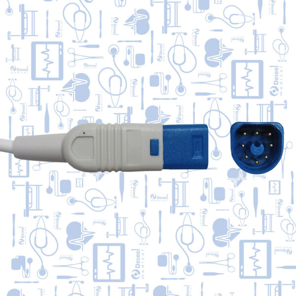 Sensor SpO2 Reu Conex Direc Dedo Adulto, Newtech/GMI, 8 Pin