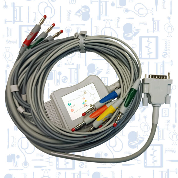 Cable de EKG, 10 Derivaciones Compatible CAREWELL