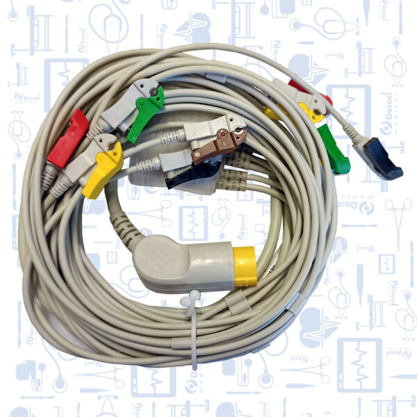 Cable EKG Completo IEC, 10KOhm, Clip