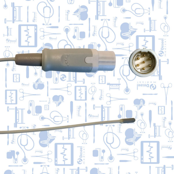 Sensor Temp, Esofagico-Rectal, Pediatrico, Reu. Drager