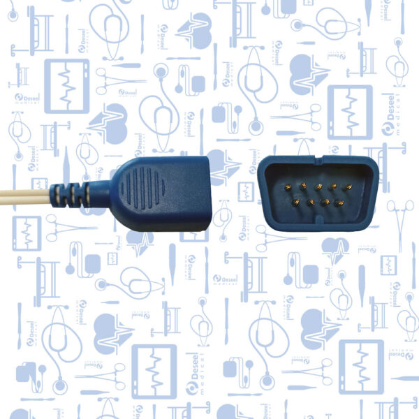 Sensor Corto de SpO2 Neonatal Multisitio, Nihon Khoden